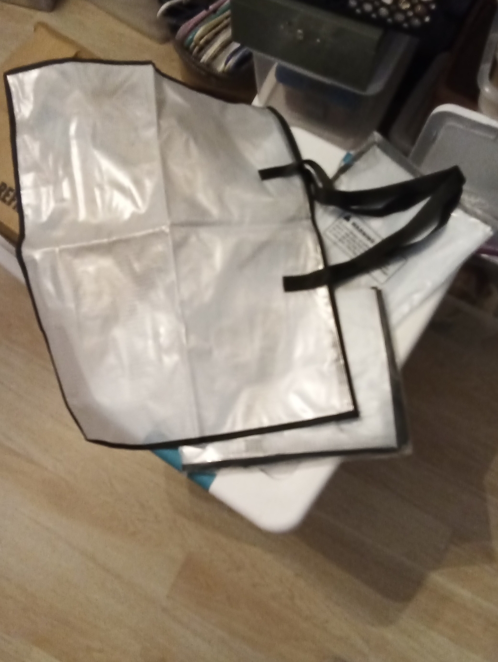 clear art portfolio carry bag